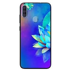 Ốp lưng dành cho Samsung A11 mẫu Sen Xanh Tím