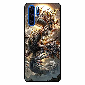 Ốp lưng in cho Huawei P30 Pro Rồng Trăng