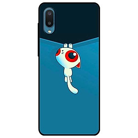Ốp lưng dành cho Samsung Galaxy A02 mẫu Mèo Cầu Cứu