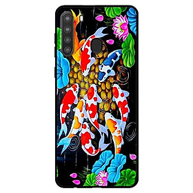 Ốp lưng dành cho Samsung Galaxy A21 mẫu Koi Sen Hồng
