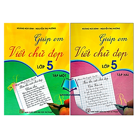 Sách - Combo giúp em viết chữ đẹp lớp 5 - tập 1 + 2 (KP)