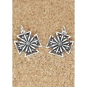 Combo 2 cái charm bạc hình thập tự cách tân treo  - Ngọc Quý Gemstones