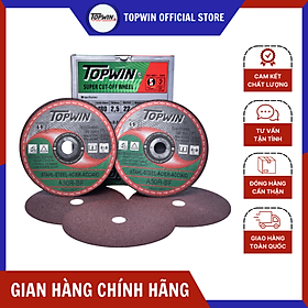 (1 Viên) Đá Cắt Sắt Topwin 180x2x22mm Cắt Sắc Bén, Bền Bỉ, Ít Hao Mòn Và Độ Chính Xác Hoàn Hảo | TOPWIN Official Store