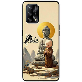 Ốp lưng cho Oppo A36 - A60 4G - A74 - A76 - A95 4G - A96 4G - Chú Tiểu Phúc Nâu - Hàng Chính Hãng