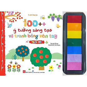Sách - 100++ Ý Tưởng Sáng Tạo Vẽ Tranh Bằng Vân Tay - Thực Vật - Đinh Tị Books