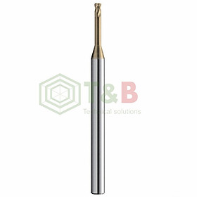 Dao Phay Bo Góc R 4 Me Cổ Dài D4 x R0.2x20x70L Union Tool Model HLRS4040-02-200,Dao phay ngón gia công sau nhiệt