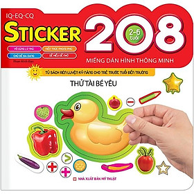 208 Miếng Dán Hình Thông Minh - IQ - EQ - CQ: Thử Tài Bé Yêu