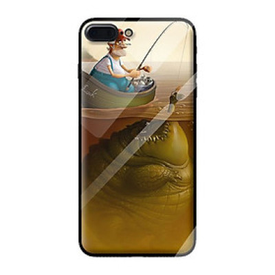 Ốp lưng kính cường lực cho iPhone 7 Plus CÁ SẤU - Hàng chính hãng