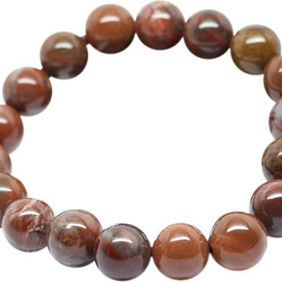 Vòng Gỗ Hóa Thạch Nâu Đỏ Ngọc Quý Gemstones VT88 (10mm)