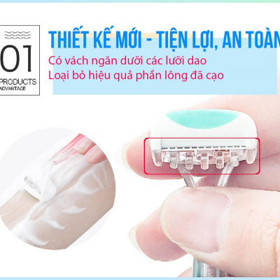 Set 2 dao cạo vùng Bikini nội địa NHẬT BẢN - Tặng túi zip 3 kẹo mật ong Senjaku