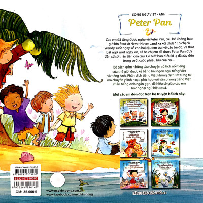 Truyện Cổ Tích Nổi Tiếng Song Ngữ Việt - Anh: Peter Pan (Tái Bản 2023)