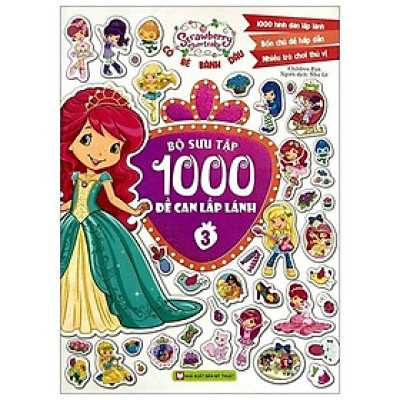 Sách - Cô Bé Bánh Dâu - Bộ Sưu Tập 1000 Đề Can Lấp Lánh Quyển 3 - Tân Việt Books