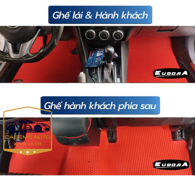 [TOYOTA COROLLA CROSS] Thảm Trải Sàn, Lót Sàn Ô Tô Cao Su Eudora CloudFoam Thiết Kế Theo Xe Dành Cho Xe TOYOTA COROLLA CROSS, Chống Nước, Không Mùi, Ngăn Bụi Bẩn, Dễ Vệ Sinh - Hàng Chính Hãng