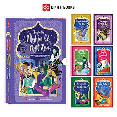 Sách - Hộp sách (6 tập): Tuyển tập Nghìn lẻ một đêm Đinh Tị Books