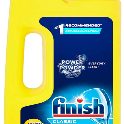 Bột rửa bát Finish Dishwasher Power Powder Lemon 2,5 kg hương chanh - Bột rửa bát finish classic dùng cho máy rửa bát 2.5kg, 1kg