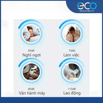 Nút tai chống ồn dạng bọt xốp không dây 3M 1100 giảm tiếng ồn 29dB, hàng chính hãng 3M