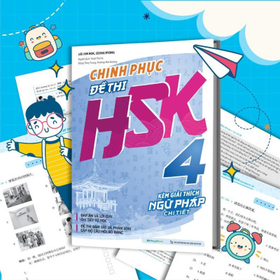 Sách - Chinh Phục Đề Thi HSK 3 + HSK 4 + HSK 5 - Kèm Giải Thích Ngữ Pháp Chi Tiết - Combo 3 Cuốn - Megabook