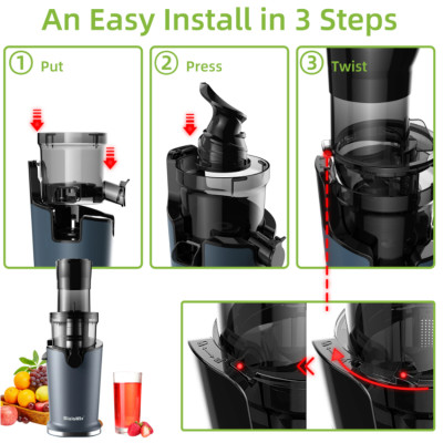 Máy ép trái cây tốc độ chậm Biolomix SJ-017 - Hàng Nhập Khẩu