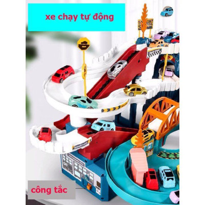 Đường hầm khủng long, bộ đường đua hầm sư tử kèm gara