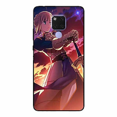 Ốp lưng in cho Huawei Mate 20 Cô Gái và Kiếm