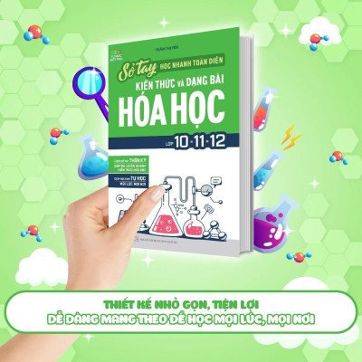 Sách - Sổ Tay Học Nhanh, Toàn Diện Kiến Thức Và Dạng Bài Hóa Học Lớp 10-11-12 - Megabook