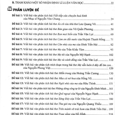 Những bài văn tham khảo lớp 9 ngoài sách giáo khoa - tác phẩm thơ (dùng chung cho các bộ SGK)