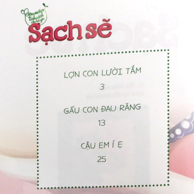 Gieo Mầm Tính Cách Cho Bé Yêu: Sạch Sẽ (2022)