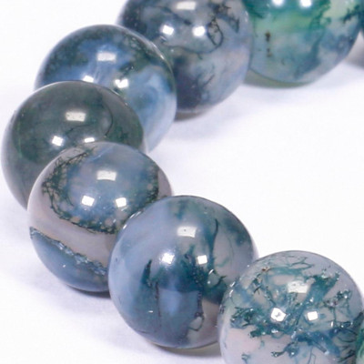 Vòng tay đá băng ngọc thủy tảo size hạt 8mm mệnh hỏa, mộc - Ngọc Quý Gemstones