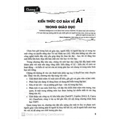Ứng Dụng Trí Tuệ Nhân Tạo AI Trong Dạy Và Học Môn sinh học (Dành Cho Giáo Viên Và Học Sinh - Dùng Chung Cho Các Bộ SGK) HA