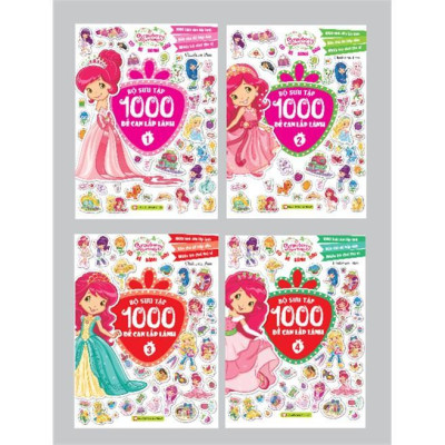 Sách - Cô Bé Bánh Dâu - Bộ Sưu Tập 1000 Đề Can Lấp Lánh Quyển 1 - Tân Việt Books
