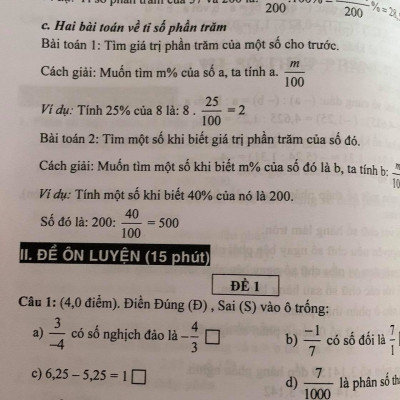 Sách - Đề kiểm tra Toán 6 (15 phút, giữa kì, cuối kì)