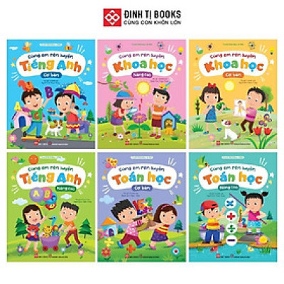 Sách - Cùng Em Rèn Luyện - Cho Trẻ 3 - 9 Tuổi - Combo 6 Chủ Đề - Đinh Tị Books