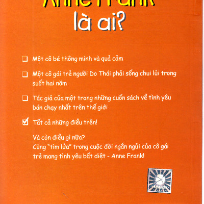 Bộ Sách Chân Dung Những Người Thay Đổi Thế Giới Những Người Thay Đổi Thế Giới - Anne Frank Là Ai? (Tái Bản) (Quà Tặng Card đánh dấu sách đặc biệt)