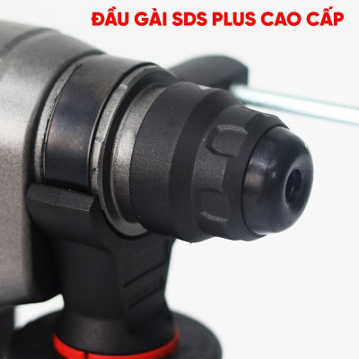Máy Khoan Đục Bê Tông 3 Chức Năng Dùng Pin 21V Workfix - WF-RH2203PRO - MÀU XÁM - Có Anti-kickback - Chân Pin Phổ thông 2 Pin 21V/6Ah - Động Cơ Từ Lõi Đồng