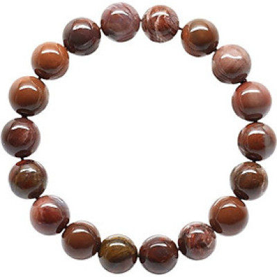 Vòng Gỗ Hóa Thạch Nâu Đỏ Ngọc Quý Gemstones VT88 (10mm)