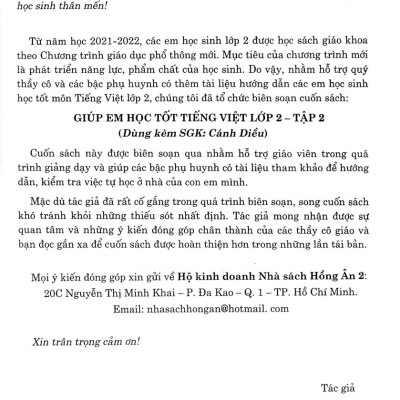 Giúp Em Học Tốt Tiếng Việt Lớp 2 - Tập 2 (Dùng Kèm SGK Cánh Diều) _HA