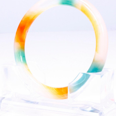 Vòng tay đá mã não tam tài ni 58 - Ngọc Quý Gemstones