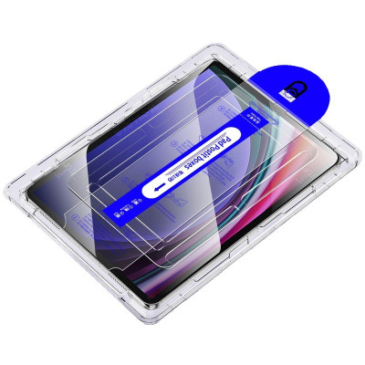 Kính Cường lực Cho Samsung Tab S10 FE, S10 Plus - Vát Cạnh, Có Khung Tự Dán Chuẩn, full màn hình, Chống Va Đập