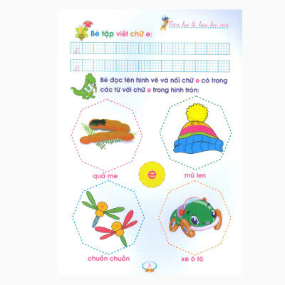 Chuẩn Bị Cho Bé Vào Lớp 1 - Tập Tô Chữ Cái - Tác Giả Ngọc Phương ( Huy Hoàng)