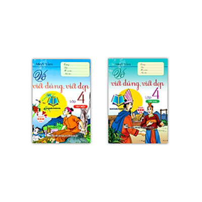 Sách - Combo Vở viết đúng, viết đẹp lớp 4 (tập 1 + 2) - dùng chung cho các bộ sgk hiện hành