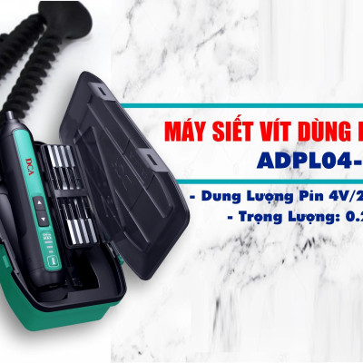 MÁY SIẾT VÍT DÙNG PIN 4V/2.0AH DCA ADPL04-5E - HÀNG CHÍNH HÃNG