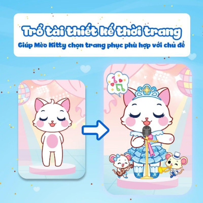 Sách - Mini Fashion - Thỏ Bunny - Bóc Dán Hơn 100+ Stickers Váy, Phụ Kiện Xinh Đẹp Cho Bé Gái - Megabook