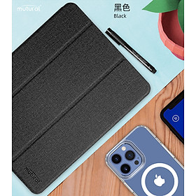 Bao da chống sốc cho iPad Mini 7 2024 hiệu Mutural có ngăn để bút - Hàng chính hãng