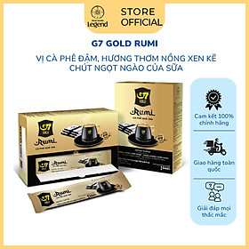 Cà Phê Hòa Tan G7 Trung Nguyên Gold Rumi - Hộp 14 gói - Cà phê sữa ngọt lành, đậm đà, thư thái