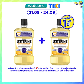 Nước Súc Miệng Listerine Gum Care Giúp Nướu Chắc Khỏe Vị Gừng Thảo Mộc 750ml