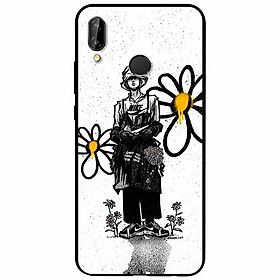 Ốp lưng in cho Huawei Nova 3e Mẫu Chàng Trai Hoa Cúc