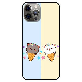 Ốp lưng dành cho Iphone 12 Mini - 12 / 12 Pro - 12 Pro Max mẫu Couple Kem