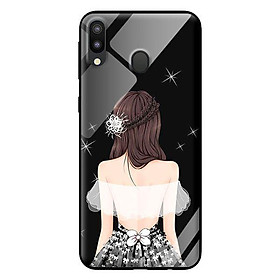Ốp kính cường lực cho Samsung Galaxy M20 Cô Gái Áo Trắng - Hàng chính hãng