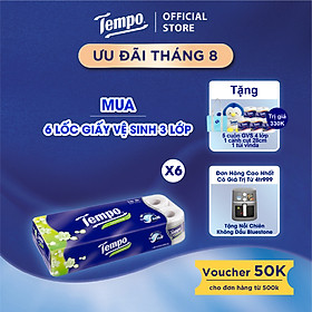 [MUA 6 LỐC GIẤY VỆ SINH TẶNG 5 CUỘN GVS 4 LỚP + 1 CHIM CÁNH CỤT + 1 TÚI VINDA] Giấy Vệ Sinh 3 Lớp Bền Dai - Thương Hiệu Đức - An Toàn Cho Da