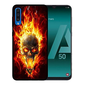 Ốp lưng in cho Samsung Galaxy A7 2018 mẫu Quỷ Lửa - Hàng chính hãng